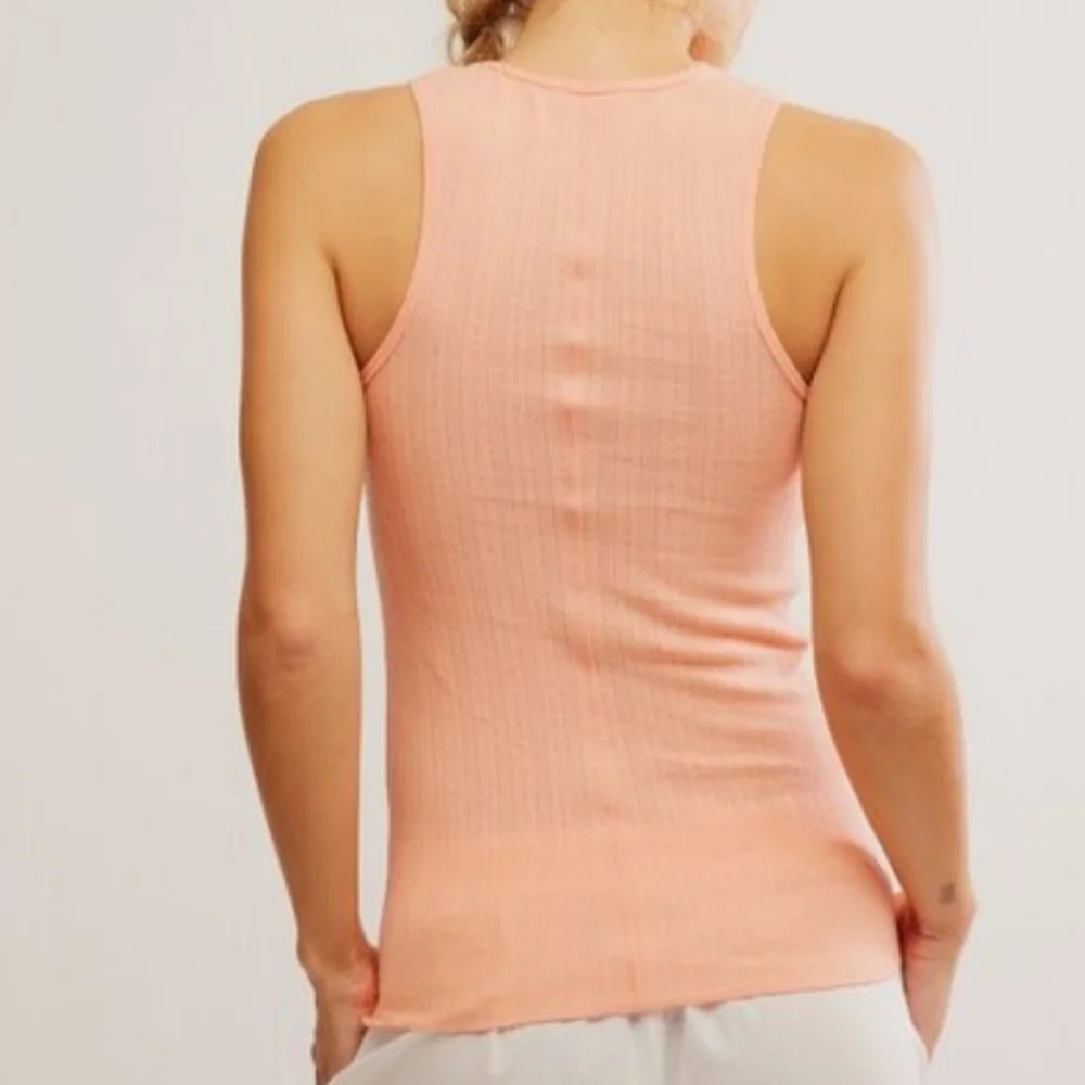 NWT Free People Fresh In Love Tank Spring Melon Size Small - Picture 3 of 6